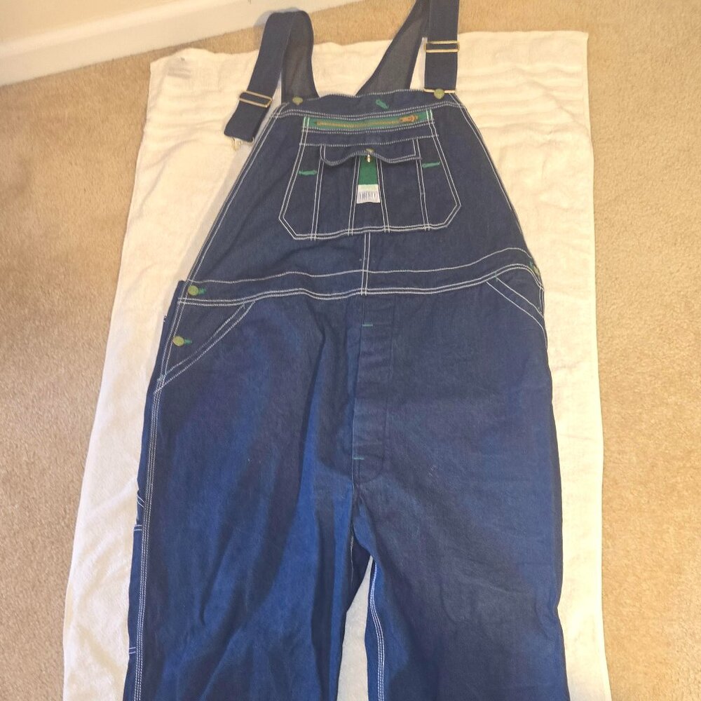 Liberty Denim Overalls – Classic Workwear Bib Style (Men’s L/XL)